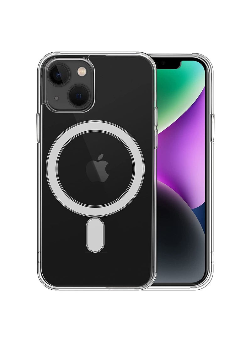 Compatible with iPhone 14 Plus clear Phone Case, Ultra-Thin Anti-Fall Anti-Scratch Anti-Yellow Silicone Protective Cover, for Magsafe Charger - Image 1