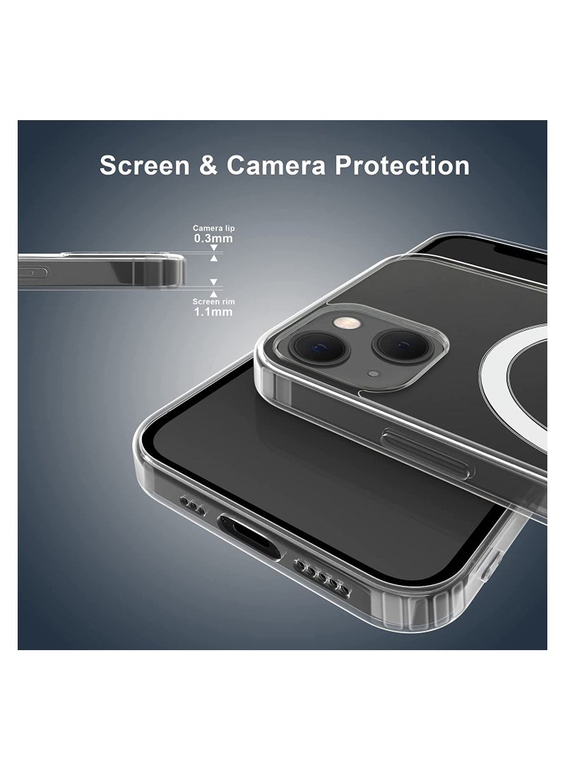 Compatible with iPhone 14 Plus clear Phone Case, Ultra-Thin Anti-Fall Anti-Scratch Anti-Yellow Silicone Protective Cover, for Magsafe Charger - Image 4