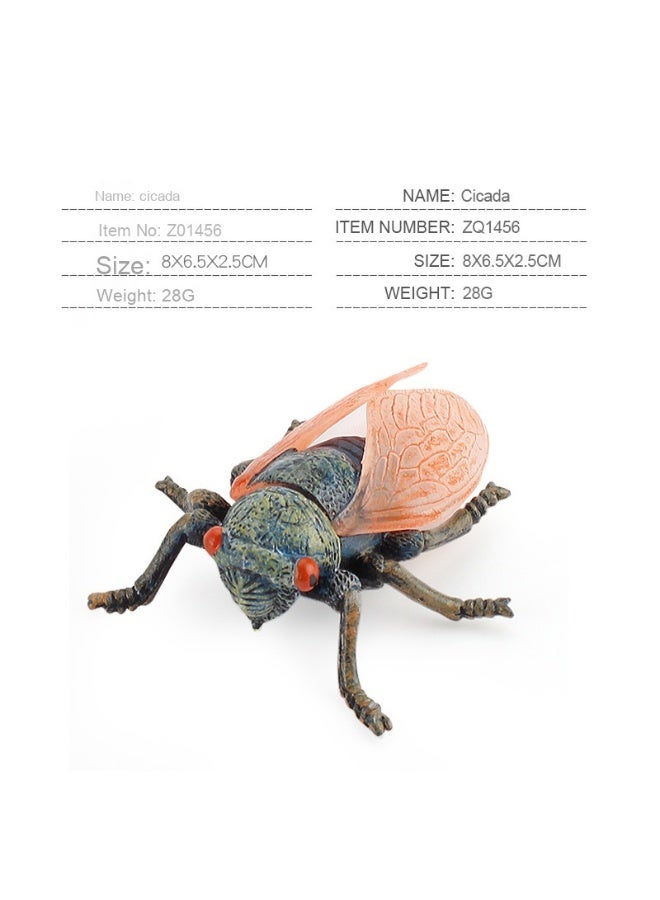 NIBEMINENT Children's Educational Insect Simulation Model - Golden Cicada Toy
