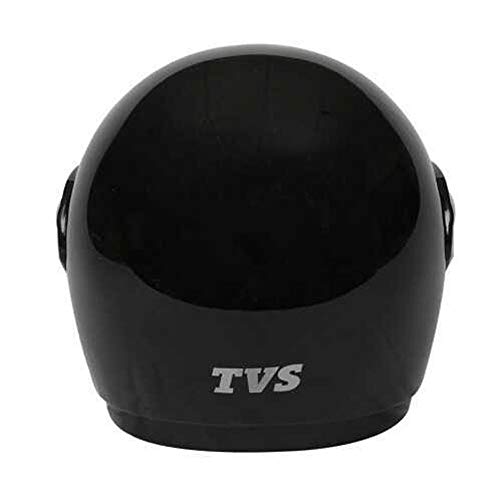 TVS Half Face Motorcycle Helmet, ISI DOT Certified, Clear Visor, Black, Size Large - Image 4