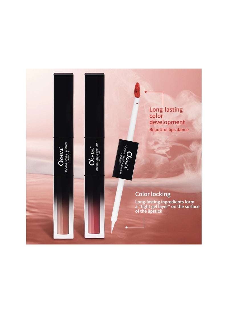 Me Now Dual Ended Longwearing Matte Liquid Lipgloss 06 Pinkish Brown  - Image 4