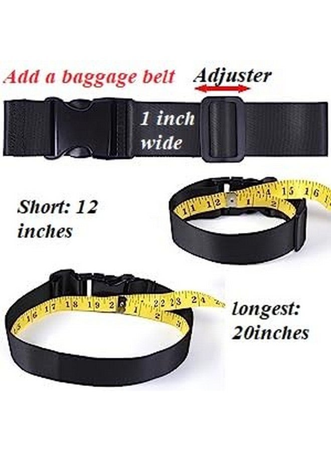 iCONY SEAT BELT MATERIAL 2 LUGGAGE STRAP (2"X6.5FEET COLOR) + 1 ADD ON BAGAGGE BELT(1"X20" BLACK) WITH QUICK RELEASE BUCKLE ADJUSTABLE, PREMIUM ACCESSORY FOR TRAVEL BAG CLOSURE BRIGHT COLORS (3PACK, GREEN) - Image 4