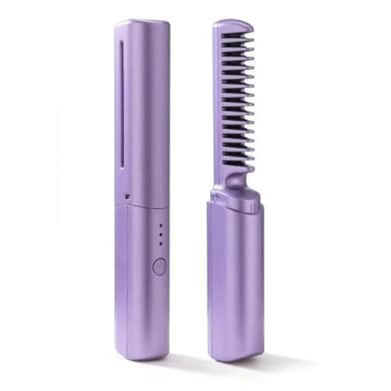 Portable Cordless Hair Straightener Mini Flat Iron with USB Rechargeable Design, Negative Ion Technology, 3 Temperature Settings for Smooth Hair Anytime - Image 2