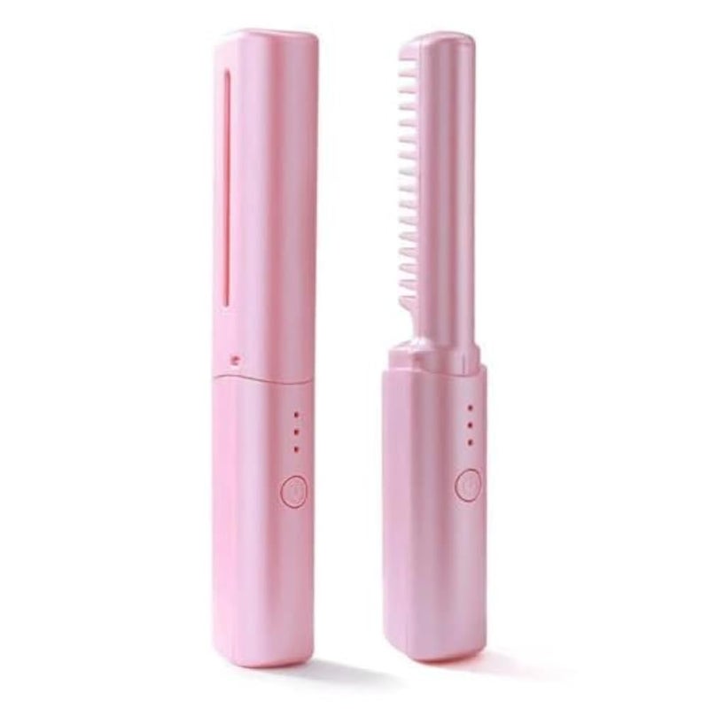 Portable Cordless Hair Straightener Mini Flat Iron with USB Rechargeable Design, Negative Ion Technology, 3 Temperature Settings for Smooth Hair Anytime - Image 3