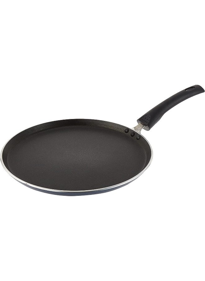 RAJ Raj Flat Dosa Tawa Fry Pan with Handle, 30 CM, Black, KT0001, Suitable for Dosa, Crepe, Pancake, Omelette, Chapati, Roti, Paratha  - Image 1