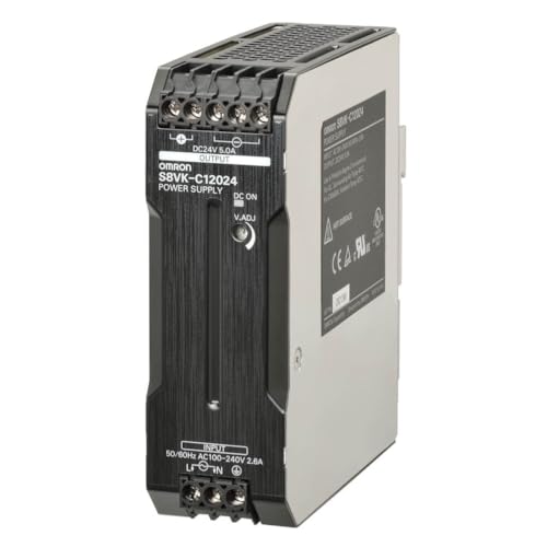 Omron S8VK-C12024 Power Supply, Input 100-240VAC/90-350VDC, Output 24VDC/120W - Image 1