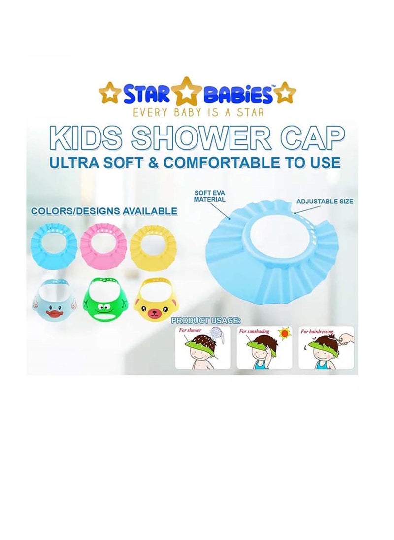 STAR BABiES Star Babies - Combo Pack of 2- Disposable Changing Mat Pack of 12 with Shower Cap - Blue  - Image 4