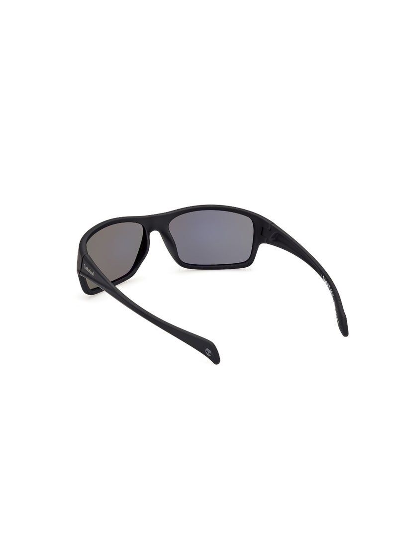 Timberland Men's Rectangular Shape  Sunglasses TB0001702R61 Lens Size: 61 Millimeter - Matte Black - Image 5