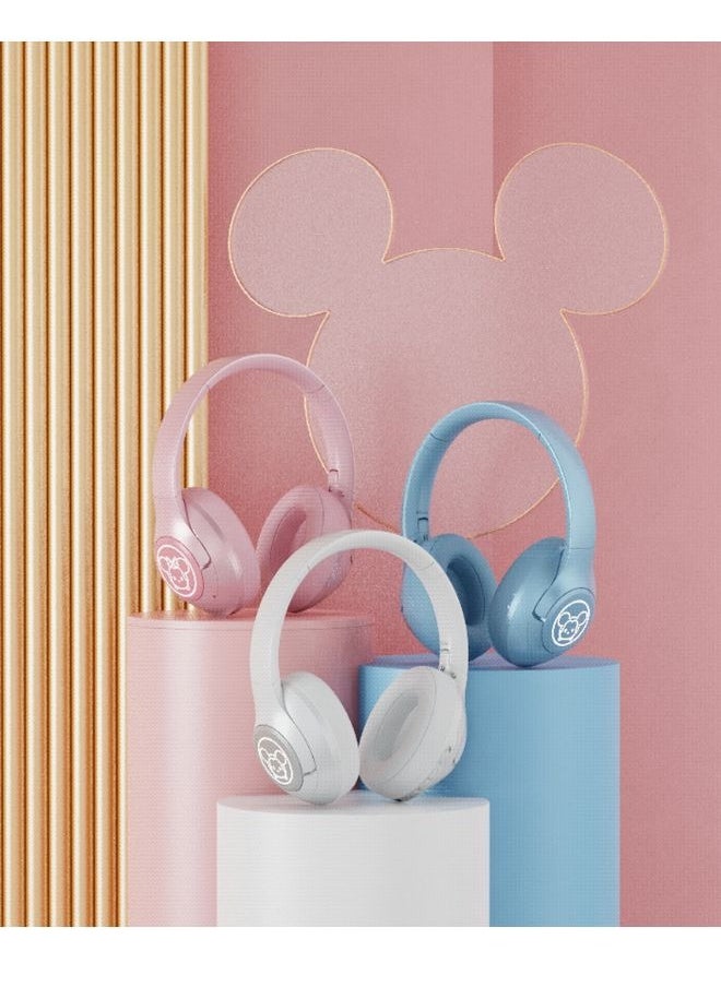 Disney - Original Disney Headphones LK-03 Wireless Bluetooth 5.0 Gaming Headset Sports Earphone Luminous Version headphones (White) - Image 1