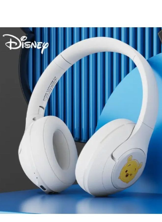 Disney - Original Disney Headphones LK-03 Wireless Bluetooth 5.0 Gaming Headset Sports Earphone Luminous Version headphones (White) - Image 1