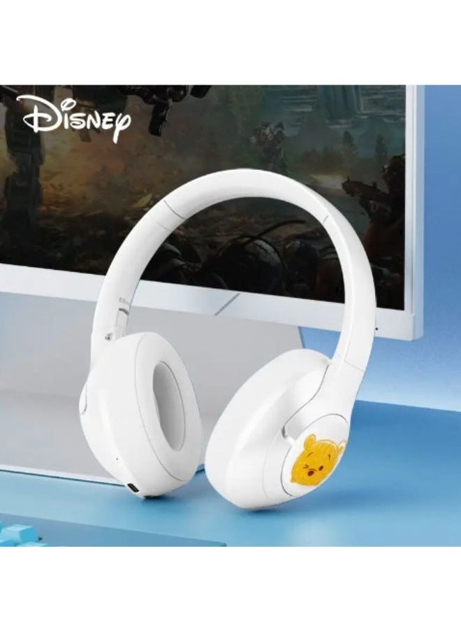 Disney - Original Disney Headphones LK-03 Wireless Bluetooth 5.0 Gaming Headset Sports Earphone Luminous Version headphones (White) - Image 1