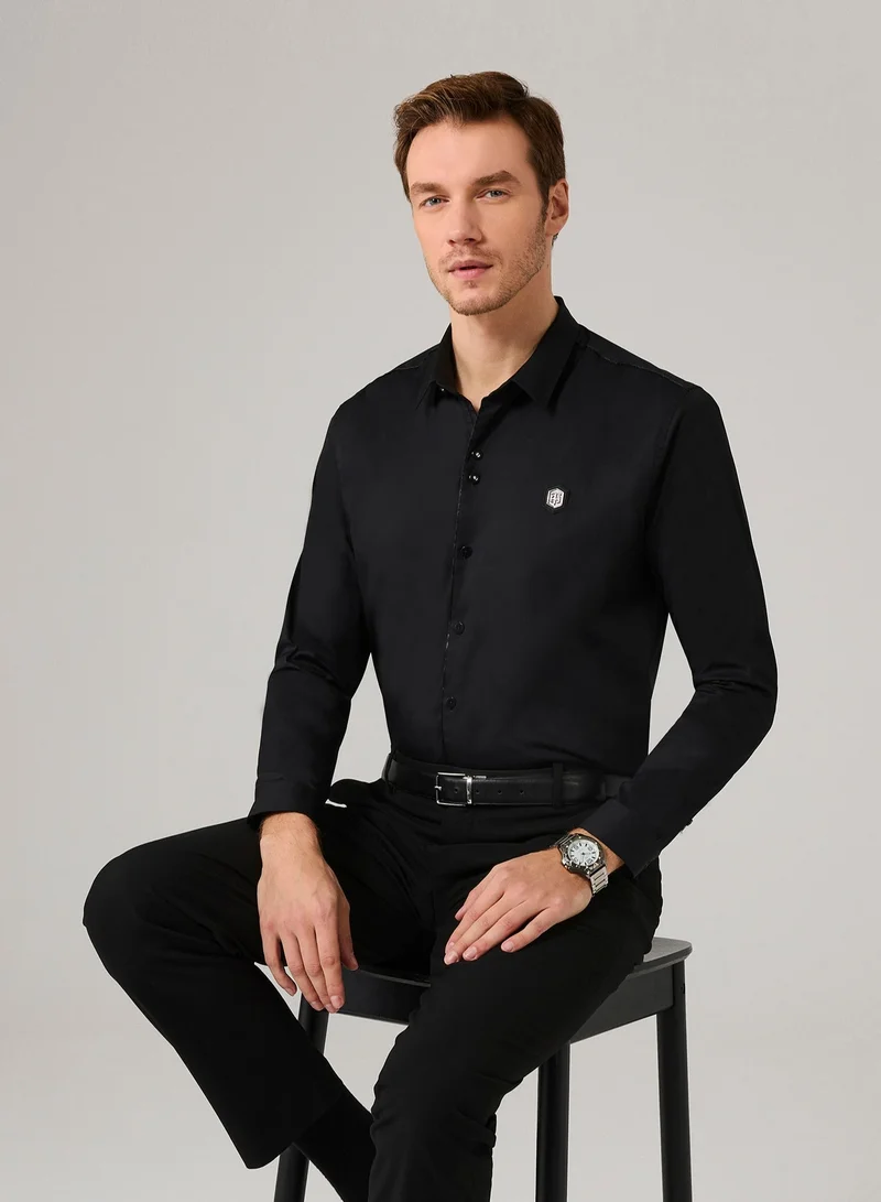 Theodore  The Quintessential Black Shirt for Men | Best Price UAE
