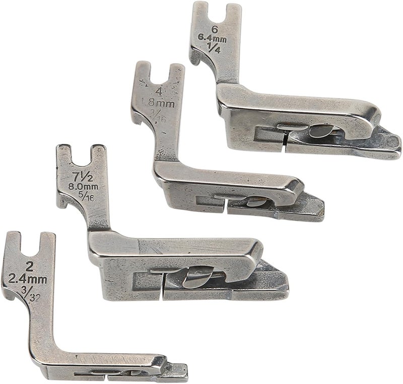4PCS Presser Foot, Stainless Steel Hemming Folding Sewing Machine Feet Sewing Machine Parts Sewing Machine Accessories for Home - Image 5