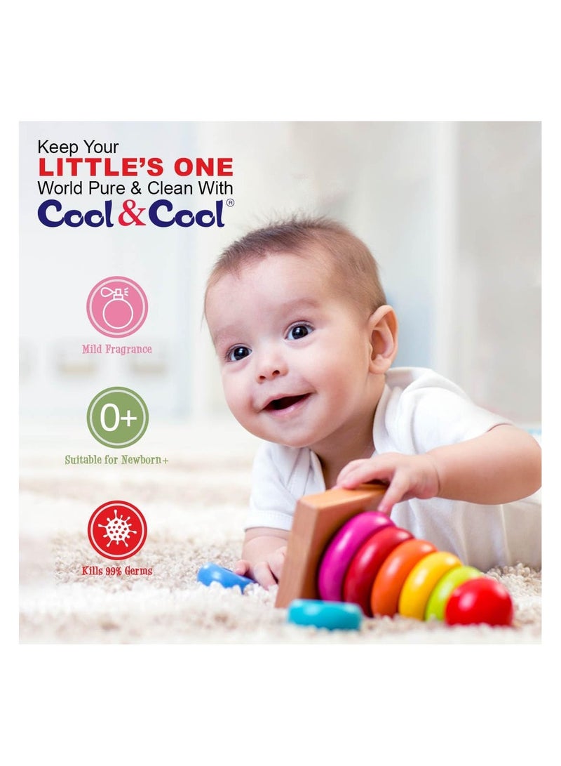 كول اند كول منظف ​​زجاجات الأطفال وملحقاتها من كول آند كول، 500 مل - درجة الغذاء، خالي من العطور، يقتل 99.99% من الجراثيم، لطيف على مستلزمات الأطفال - Image 3