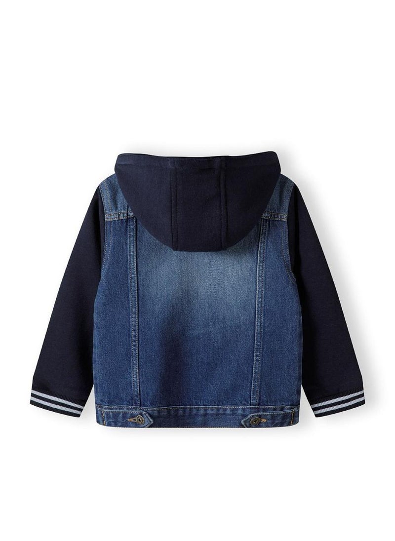 MINOTI Kids' Denim Jacket with Hood  - Image 3