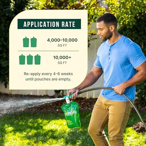 Sunday Green Machine Fertilizer, 42.3oz, 2 Pack - Liquid Lawn Fertilizer for Lush Growth - Includes Universal Sprayer Attachment - Covers Up to 10,000 Sq Ft - Easy Application in 15 Minutes or Less - Image 5