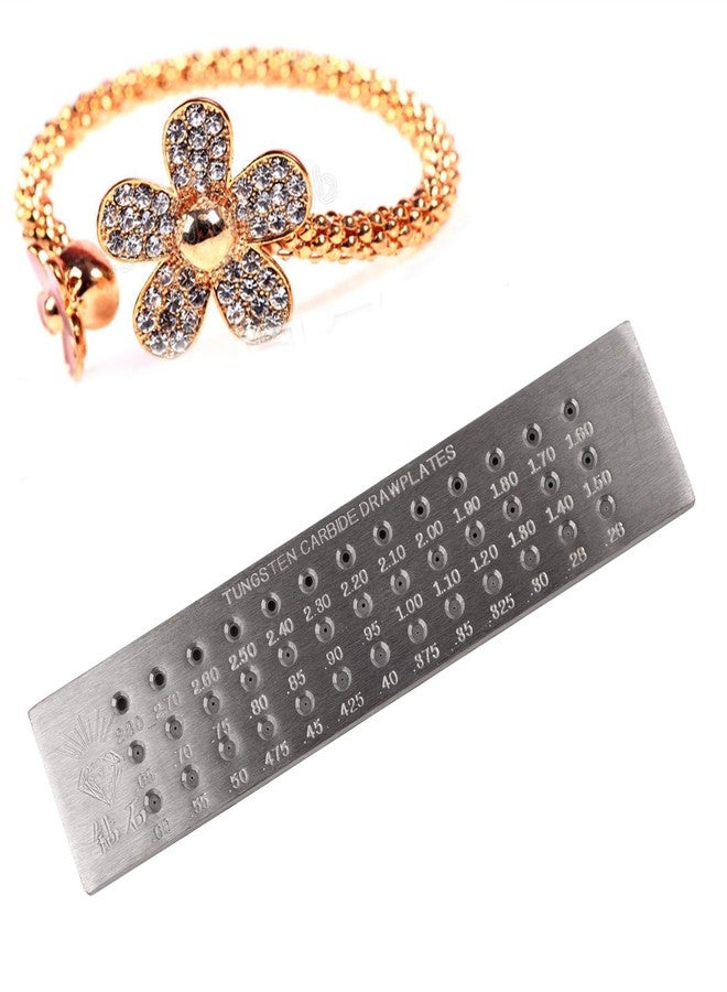 AMONIDA Wire Drawplate, Round Metal Jewelry Wire Drawplate Portable and Lightweight Jewelry Tools Wire Drawplate for Jewelry Making(Round 0.26-2.8) - Image 5