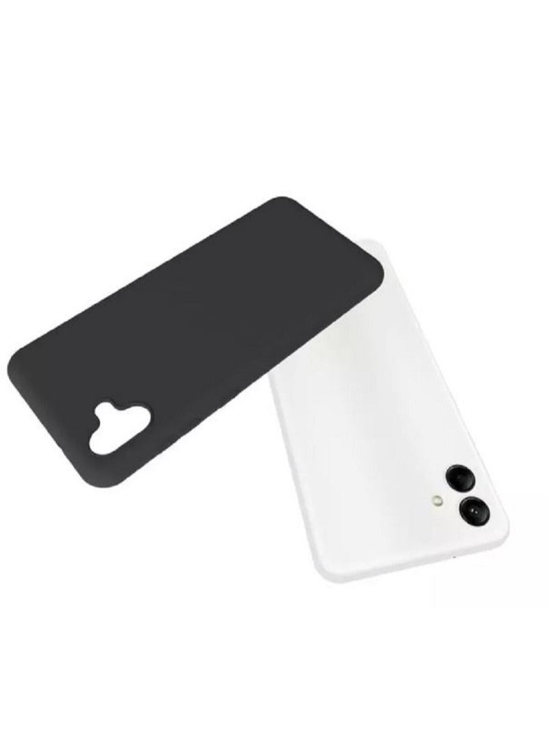 إيف غلاف خلفي ناعم لليسيكون مقاوم للصدمة من السيليكون المضاد للأصفر الغطاء الحماية الكامل للجسم لـ Samsung Galaxy A04 (أسود) 2pcs - Image 2