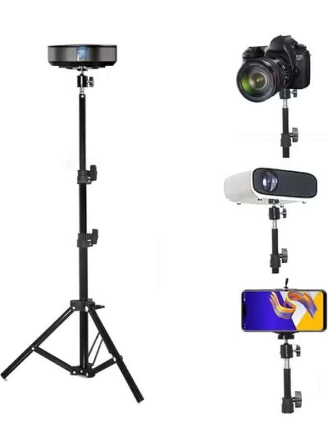 Adjustable Tripod Stand for Projector, Camera & Webcam, Foldable 46–99cm, Supports Up to 1.5kg - Image 1