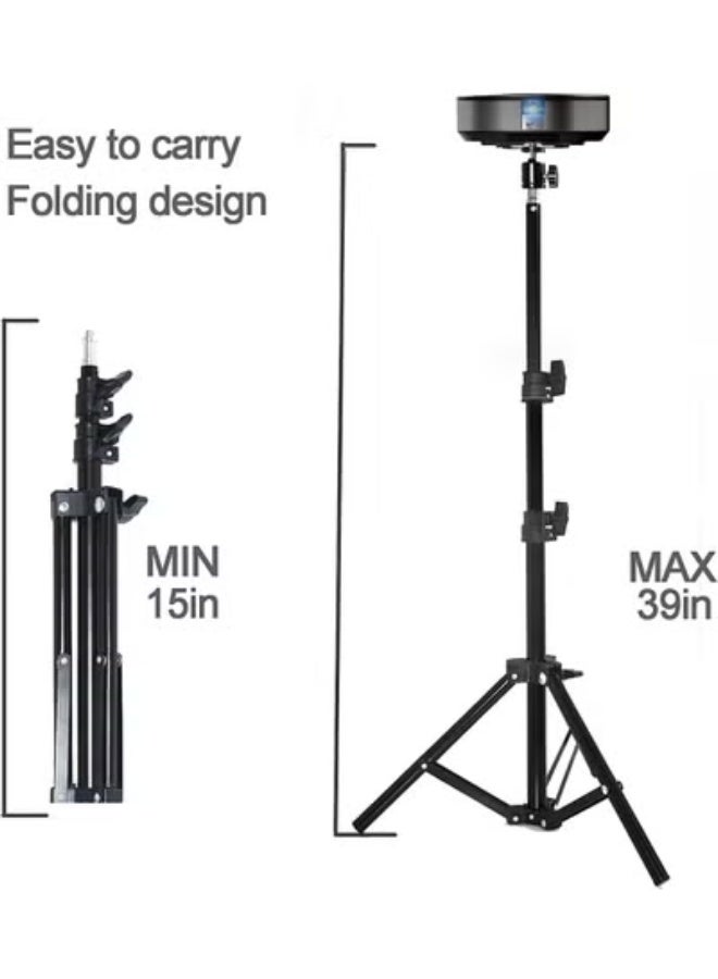 Adjustable Tripod Stand for Projector, Camera & Webcam, Foldable 46–99cm, Supports Up to 1.5kg - Image 5