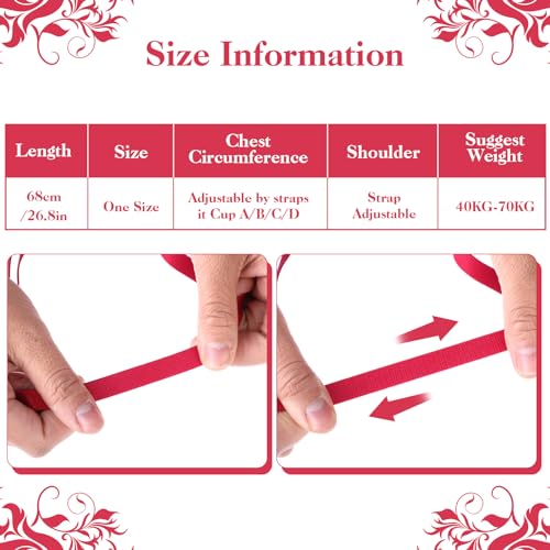 Telooco Women's Sexy Lingerie Set Unwrap Me Bow Tie Lingerie Lace Smooth Ribbon Teddy Bodysuit for Christmas Valentines Outfit (Red) - Image 3