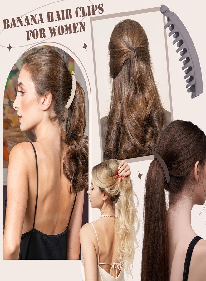 VORSET 3 PCS Banana Clips for Hair, Hair Clips for Women, Stylish Comb Holder for Thin Curly Straight Long Hairstyles, 13cm Hair Pins for Daily Hairstyling and Special Occasions - Image 5