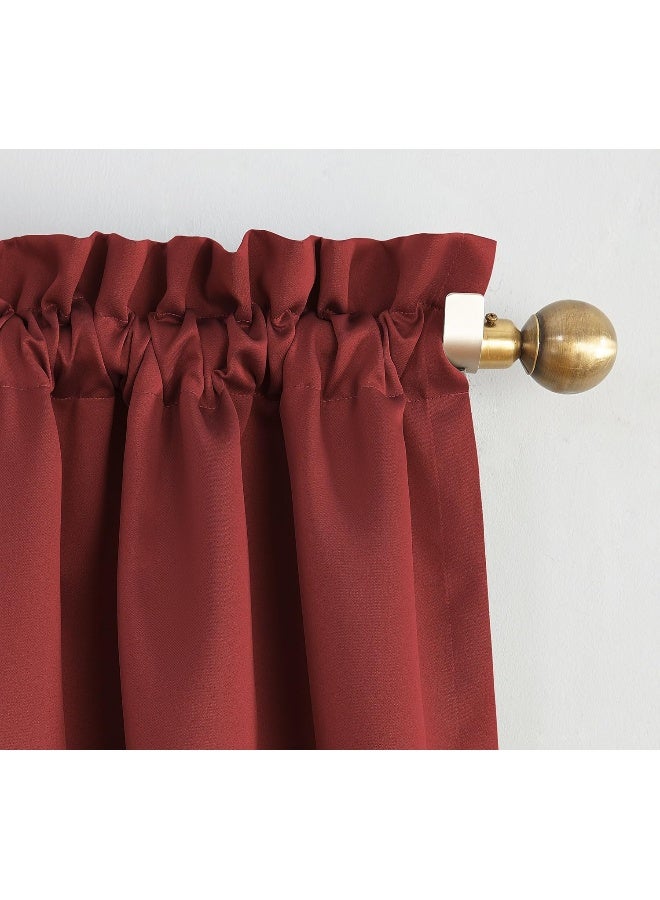 Sun Zero Easton Energy Saving Blackout Rod Pocket Curtain Panel 40 x 95 Red - Image 3