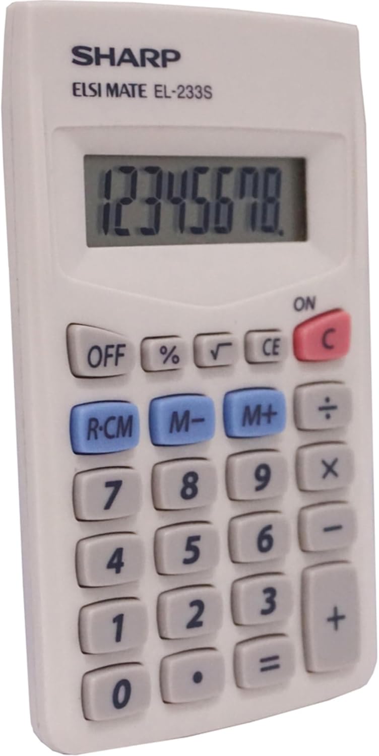 SHARP EL233SB Standard Function Calculator - Image 5