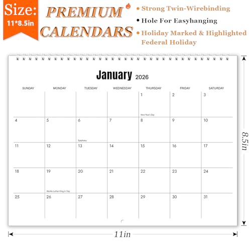 Xinwoxun 2026 Wall Calendar 12 month wall planners,us president donald funny photo calendar,MAGA calendar,thick paper,easy organization,beautiful Wall Calendar for home and office,funny gif (B) - Image 2