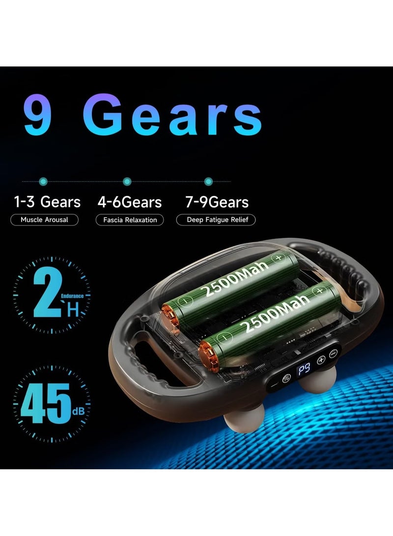 TIGER 6 Heads Deep Tissue Massage Gun – High-Performance Muscle Massager for Thighs, Calves, Arms, Waist, Back, Buttocks, Neck & Shoulders Relaxation & Recovery - Image 3