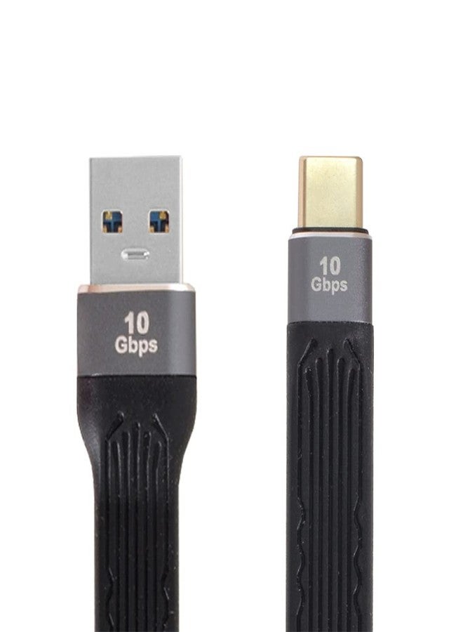 NFHK 10Gbps USB 3.1 Type C Male Host to USB3.0 Type A Male Flat Slim FPC Data Cable for Laptop & Phone - Image 1