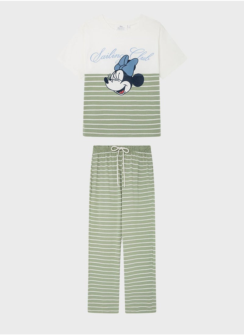 women'secret - Minnie Printed Pyjama Set - Image 1