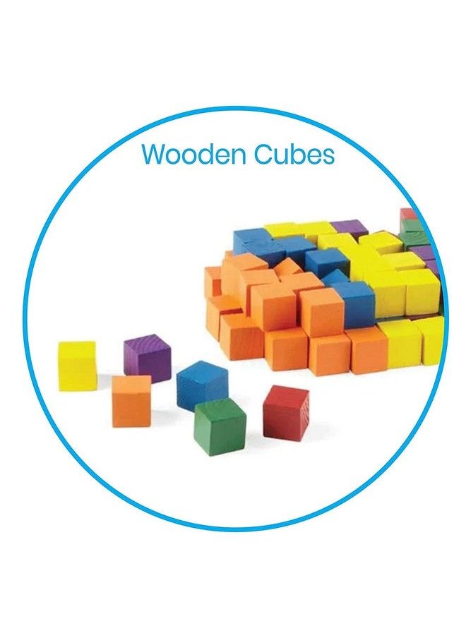 ArtBee Wood Blocks Counting Cubes For Kids Math 1 Inch Blocks For Preschool Crafts Early Math Manipulatives For Preschool Classroom Supplies For Teachers Elementary (Pack Of 100)  - Image 4