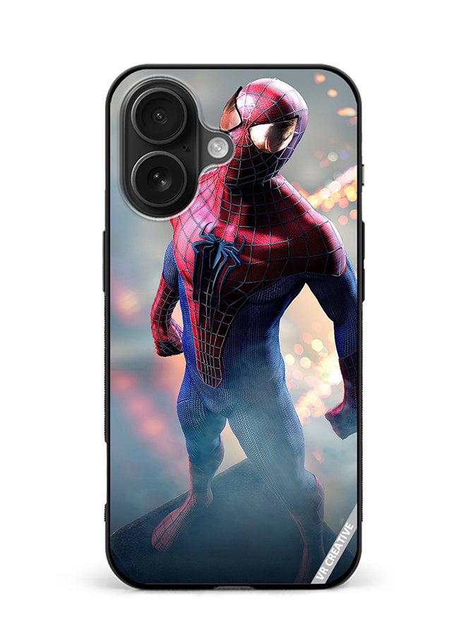 VR CREATIVE Protective Case Cover For Apple iPhone 16 Spiderman Design Multicolour