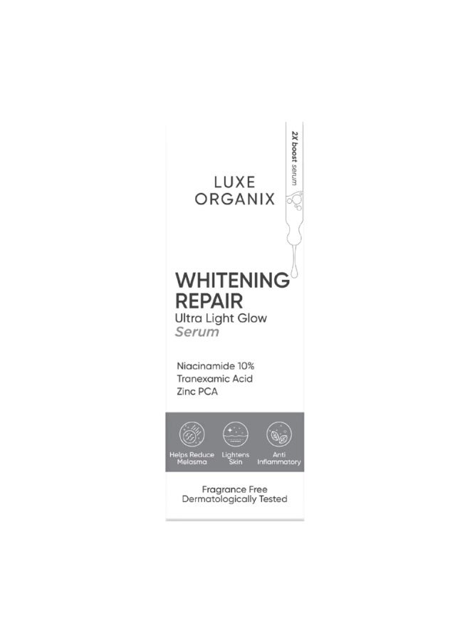 Luxe Organix Whitening Repair Serum with 10% Niacinamide | Target Dark Spots & Large Pores | 30ml - Image 1