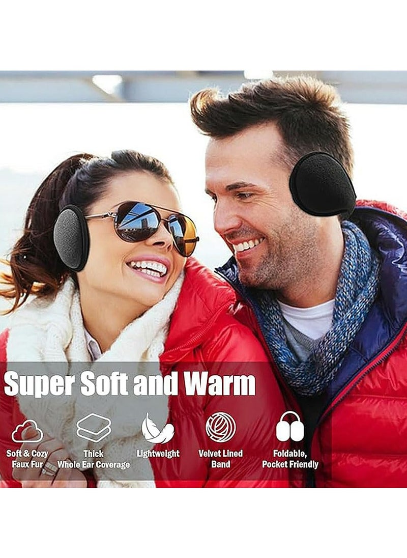CMGTYYD - 3 Pcs Ear Muffs for Winter,Windproof Ear Cover Behind the Head for Women Men,Thermal Foldable Ear Warmers,Soft Full Cover Ear Band for Fitness,Running,Cycling,Outdoor Sports-Multicolor - Image 1