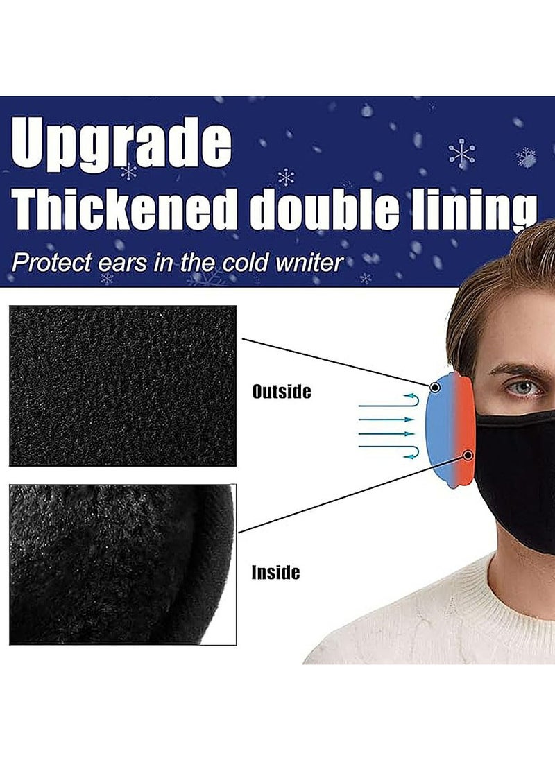 CMGTYYD - 3 Pcs Ear Muffs for Winter,Windproof Ear Cover Behind the Head for Women Men,Thermal Foldable Ear Warmers,Soft Full Cover Ear Band for Fitness,Running,Cycling,Outdoor Sports-Multicolor - Image 1