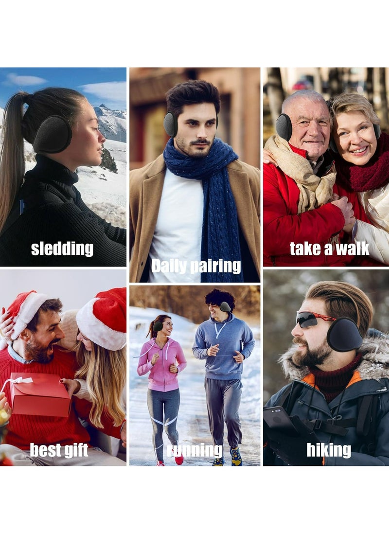 CMGTYYD - 3 Pcs Ear Muffs for Winter,Windproof Ear Cover Behind the Head for Women Men,Thermal Foldable Ear Warmers,Soft Full Cover Ear Band for Fitness,Running,Cycling,Outdoor Sports-Multicolor - Image 1