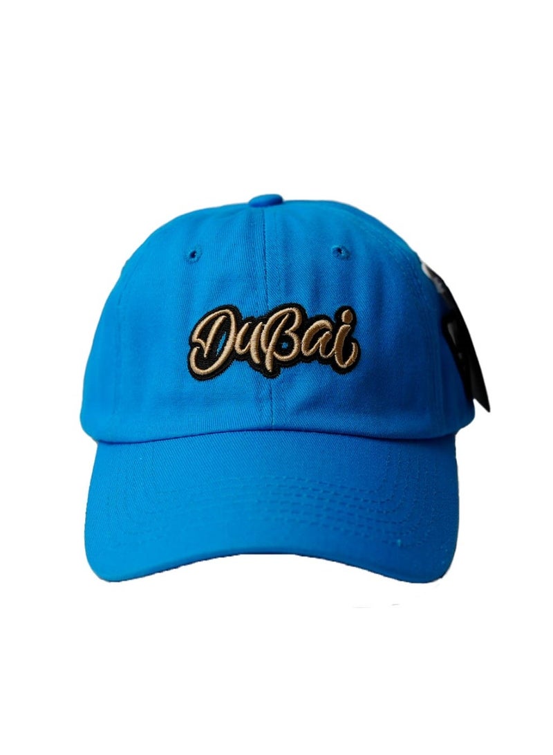 Dubshi Dubai Cap with Embroidery Light Blue - Image 1