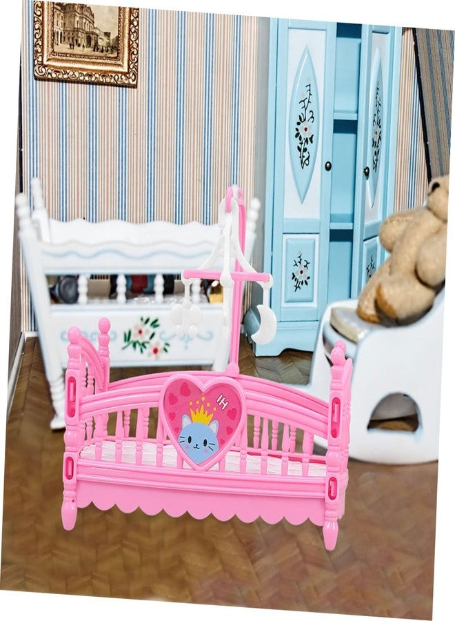 JOINPAYA 4pcs Miniature Dollhouse Furniture Set: Cute Cartoon Crib Decor for Doll House, Assorted Colors, Abs Material, for Playtime and Decoration - Image 5
