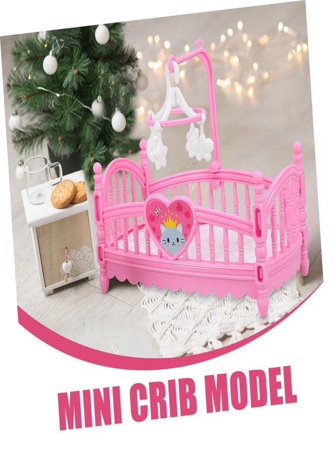 JOINPAYA 4pcs Miniature Dollhouse Furniture Set: Cute Cartoon Crib Decor for Doll House, Assorted Colors, Abs Material, for Playtime and Decoration - Image 3