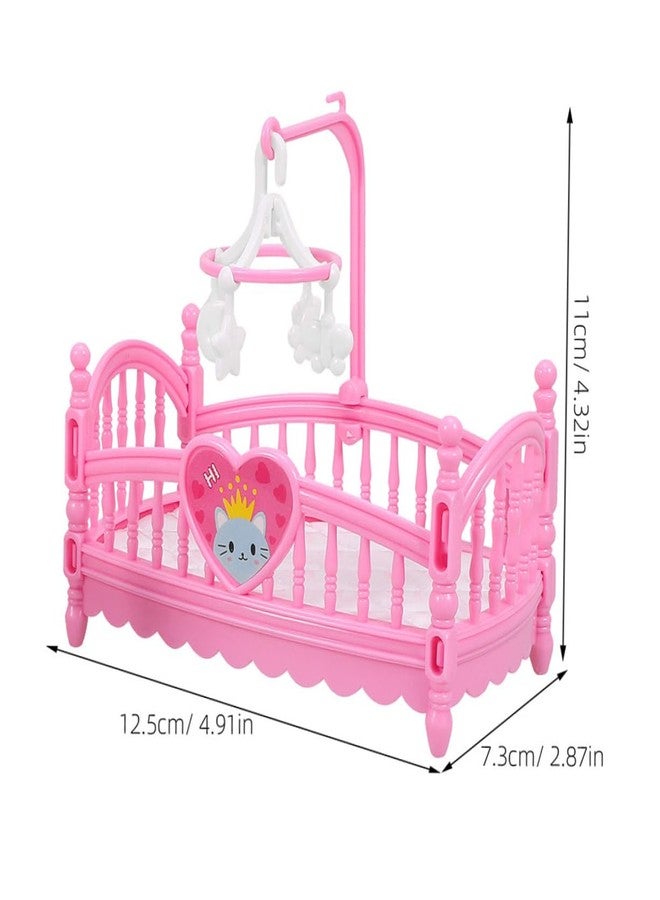 JOINPAYA 4pcs Miniature Dollhouse Furniture Set: Cute Cartoon Crib Decor for Doll House, Assorted Colors, Abs Material, for Playtime and Decoration - Image 2
