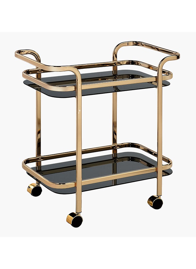 Home Box Welwick 2-Tier Serving Trolley 38 x 75 x 71 cm  - Image 2