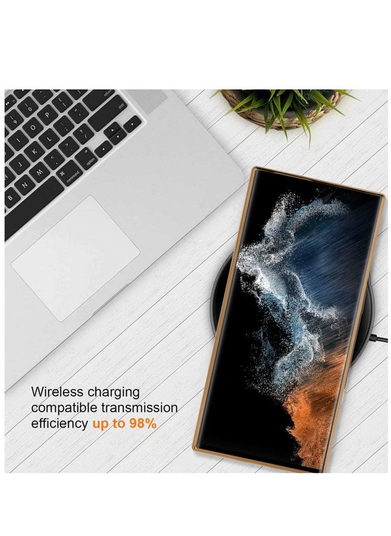 إيف حافظة ELTERAZONE مغناطيسية شفافة لهاتف Galaxy S23 Ultra، متوافقة مع MagSafe، حافظة مطلية بتصميم قلب الحب حافظة ناعمة من مادة TPU مقاومة للصدمات لعدسة الكاميرا الكاملة لهاتف Samsung Galaxy S23 Ultra - Image 5