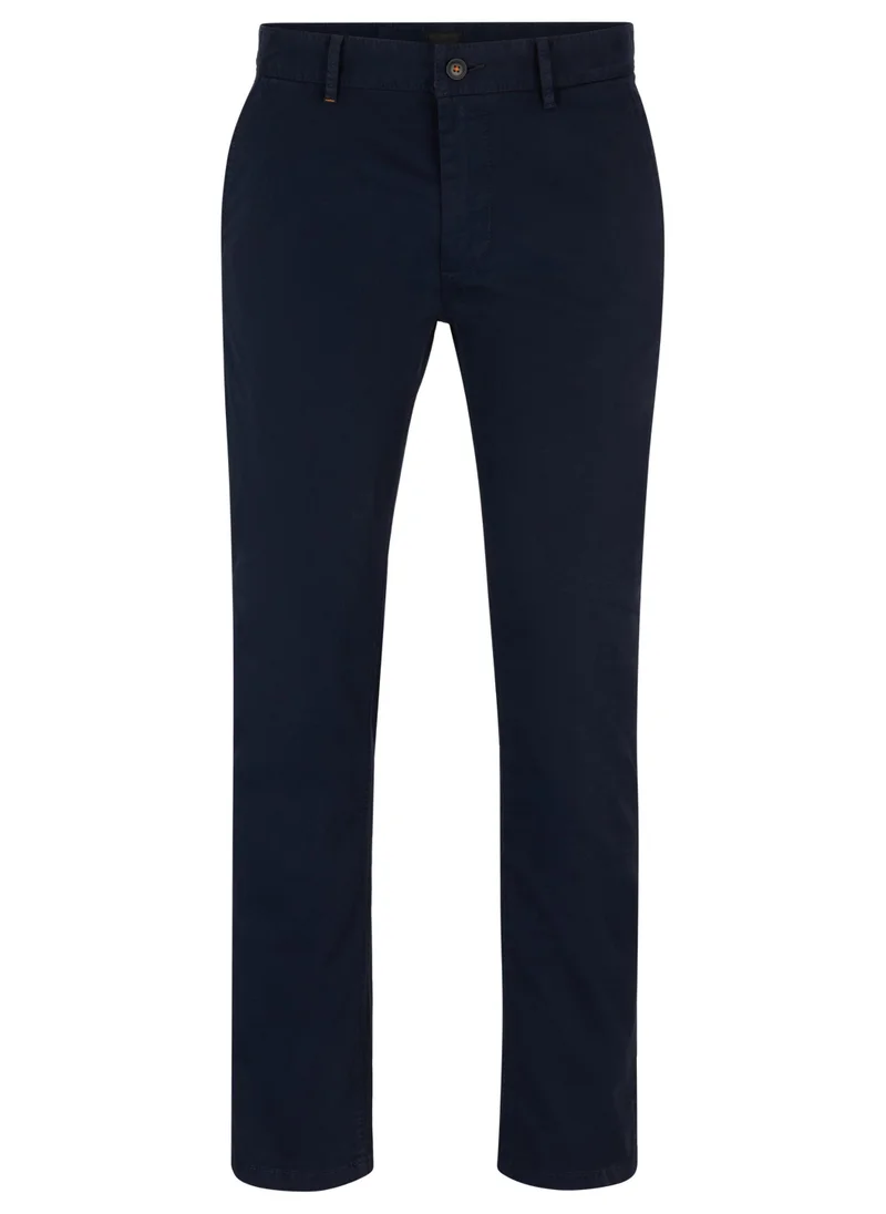 بوس Slim-fit chinos in stretch-cotton satin