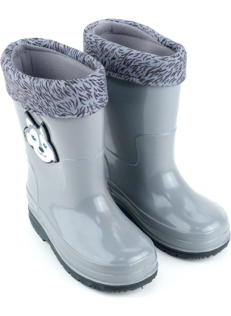 Gezer - Boys Winter PVC Warm Lined Waterproof Rain Boots - Image 1