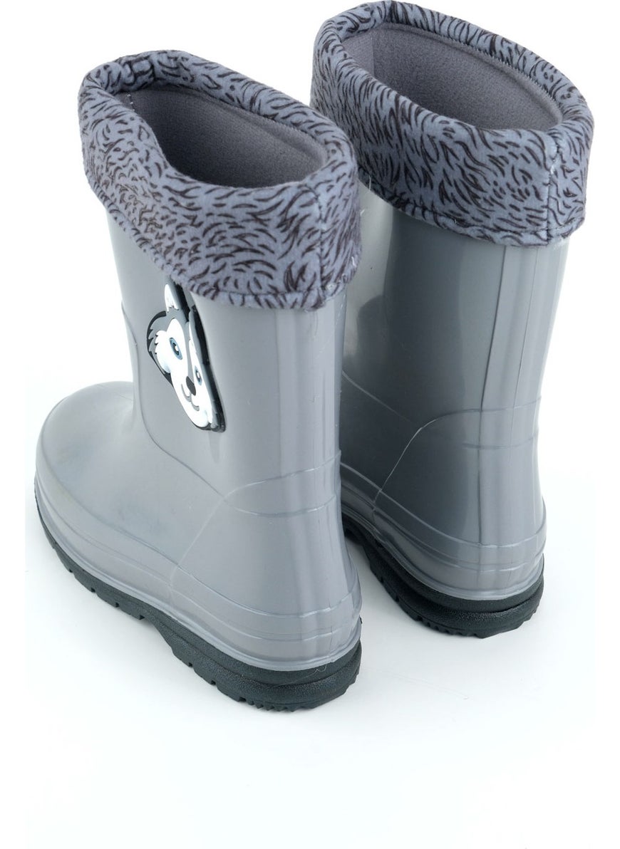 Gezer - Boys Winter PVC Warm Lined Waterproof Rain Boots - Image 1