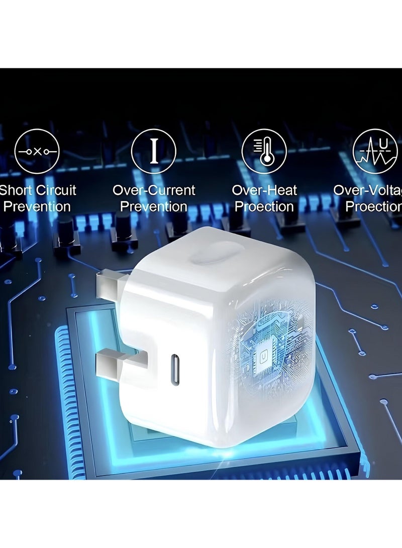 40W USB-C Power Adapter Compatible with Type C Data Cable Interface - Image 3