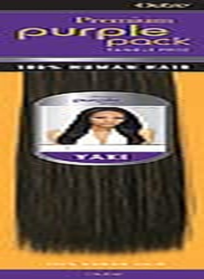 Outre Premium 100% Human Hair Weave PURPLE PACK YAKI 12" (2) - Image 2