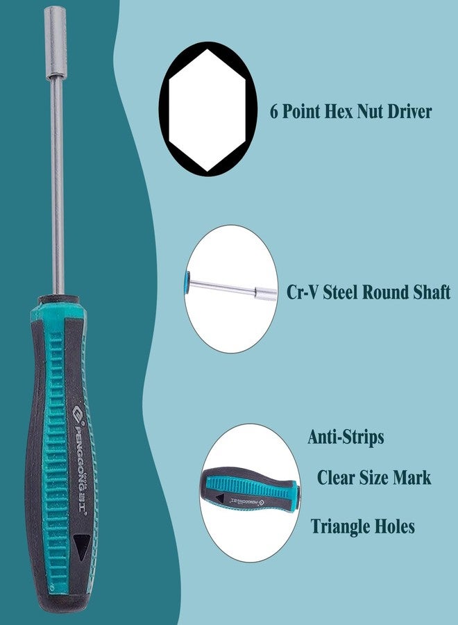 اتول مارت مفك صواميل Utoolmart مقاس 3.5 مم، مفك صواميل سداسي سداسي الرؤوس، مفك صواميل سداسي الرأس غير مغناطيسي، مفتاح ربط، مفك براغي مع عمود دائري من الفولاذ Cr-V مقاس 75 مم، أداة يدوية لمفك البراغي - Image 5